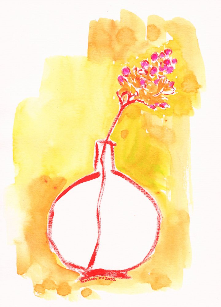 Sonniges botanisches Stillleben von Santhosh ch