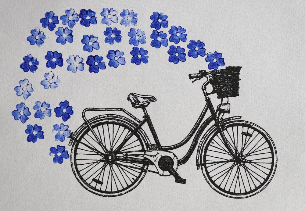 Launische Fahrradblüten von Santhosh ch