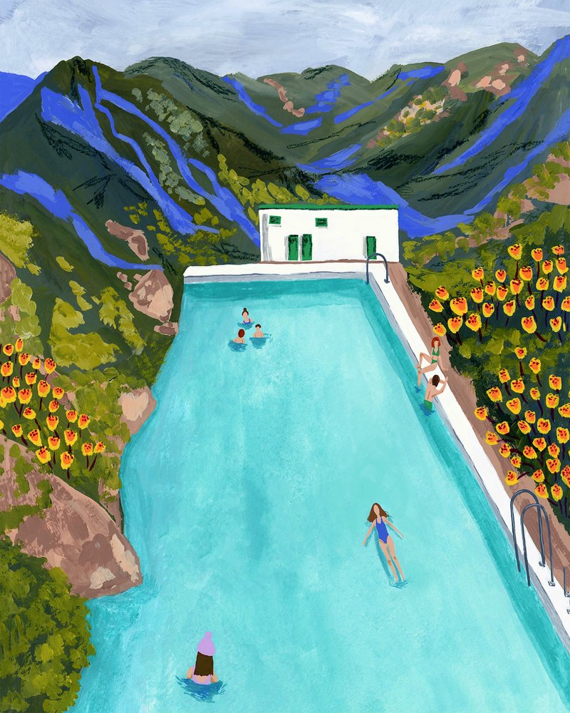 Bergpool-Rückzugsort von Sarah Gesek