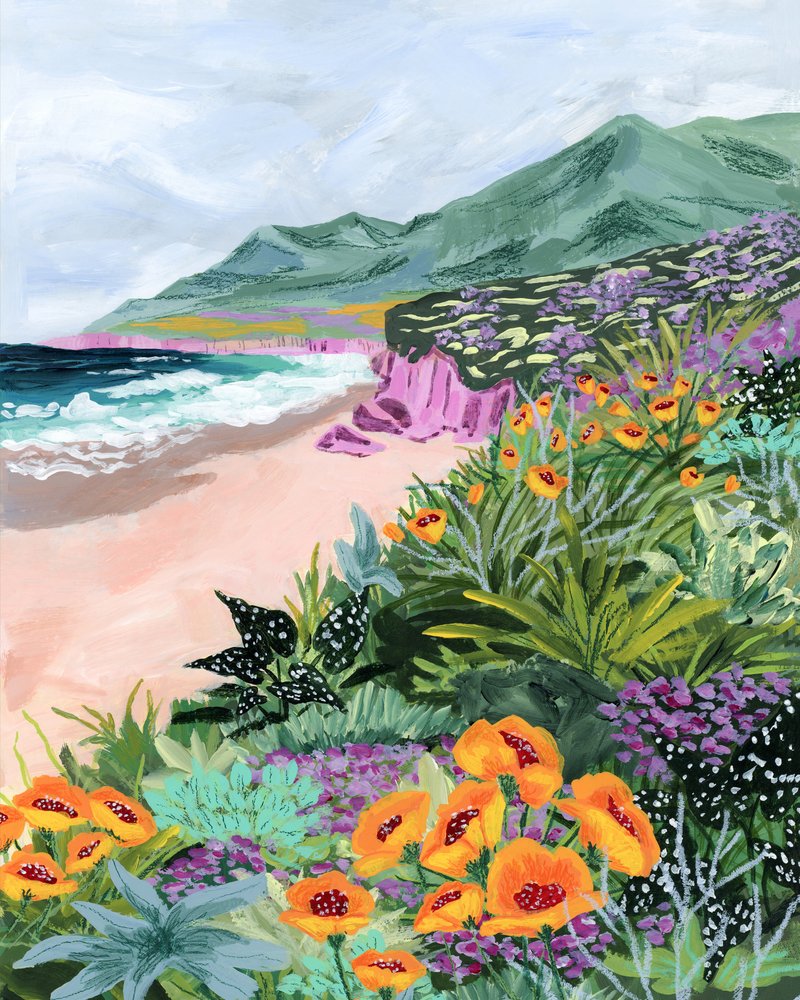 Lebendige Küstenblüten von Sarah Gesek
