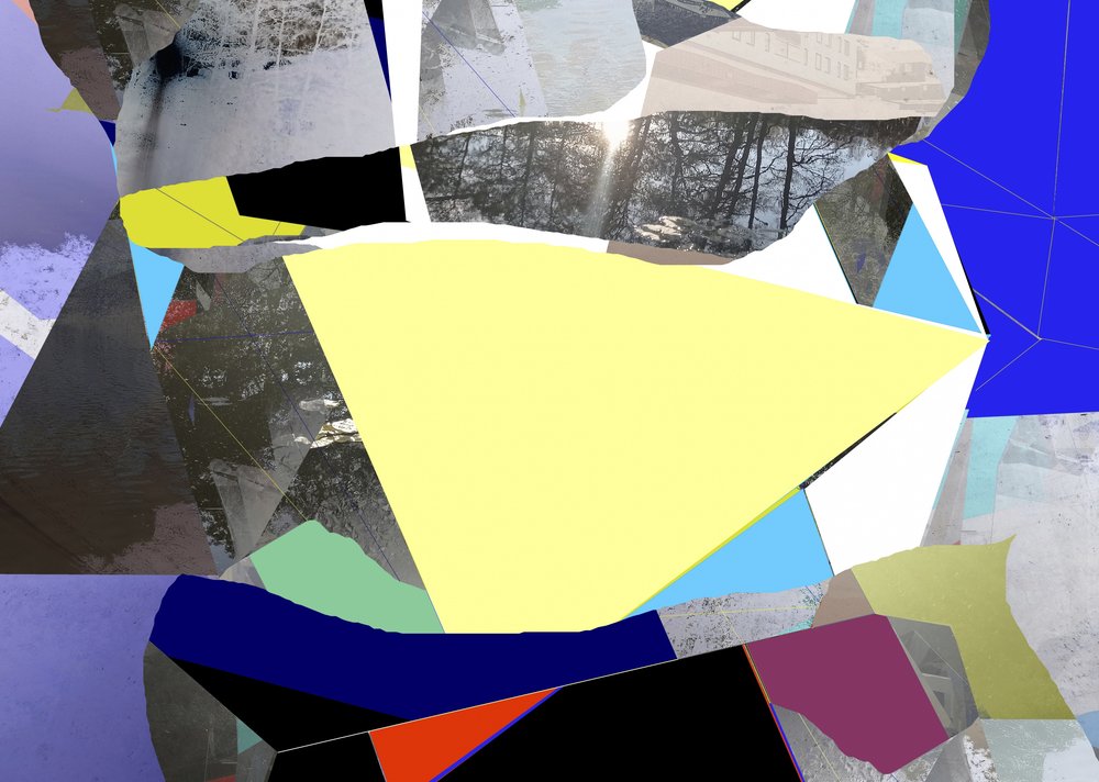 Abstrakte Sonnenlicht-Collage von Stefan Fransson