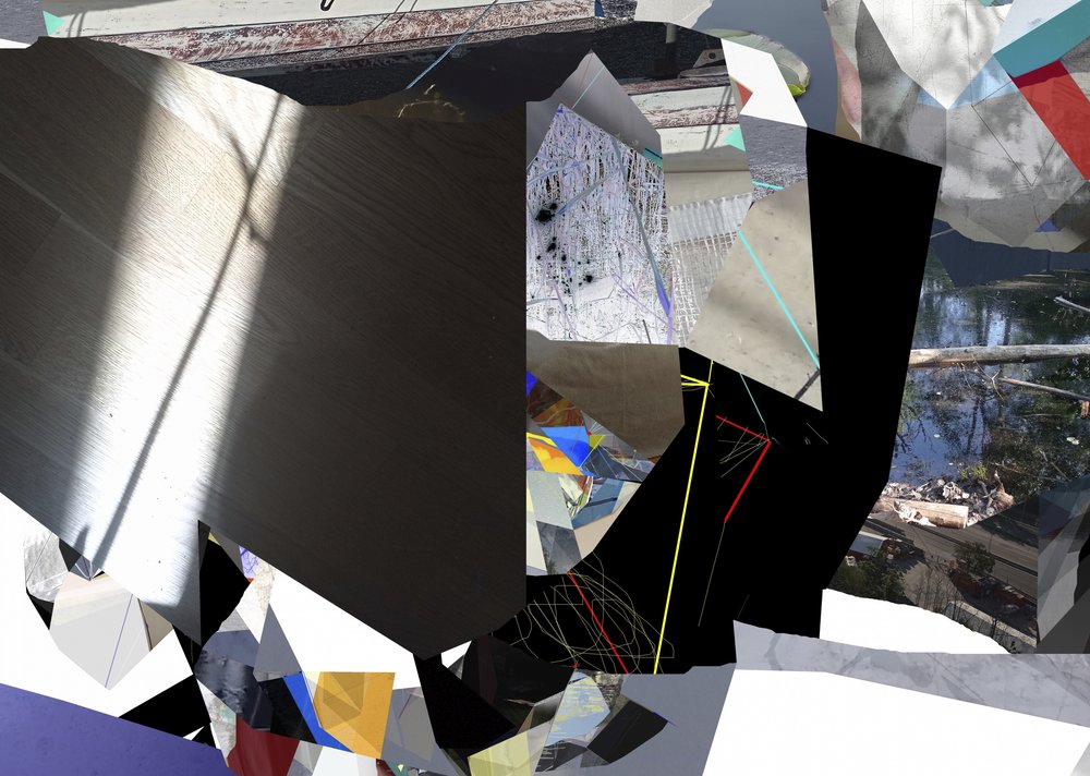 Fragmentierte Lichtcollage von Stefan Fransson
