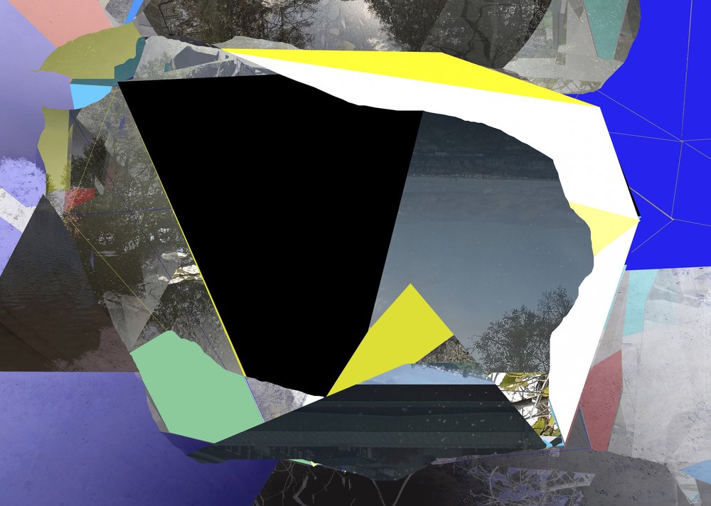 Fragmentierte Berglandschaft von Stefan Fransson
