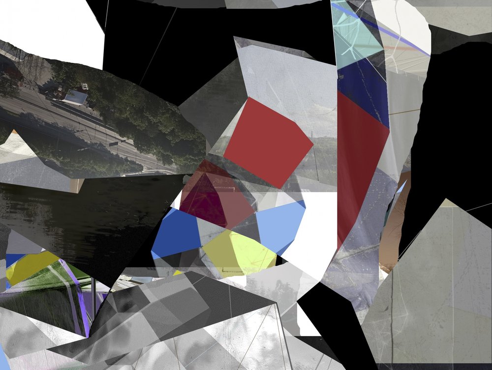 Moderne abstrakte Collage von Stefan Fransson