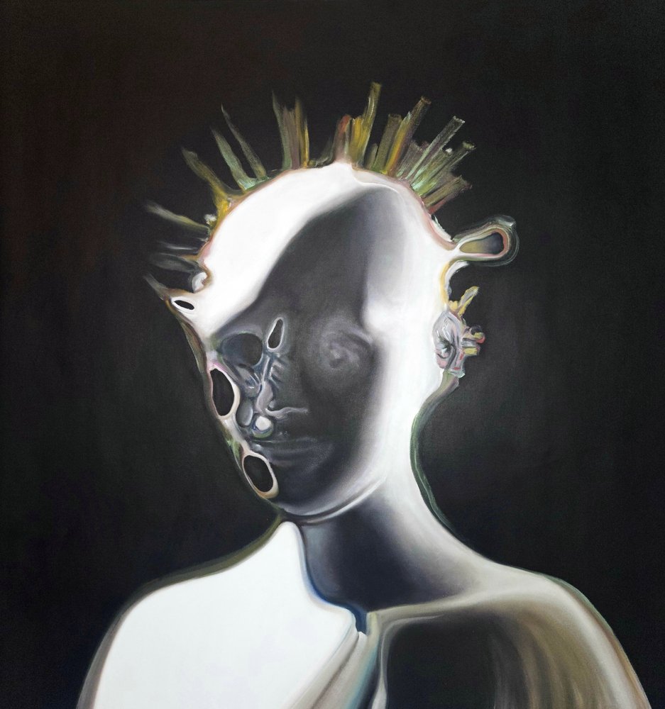 Surreales abstraktes Porträt von Stefano Mazzolini