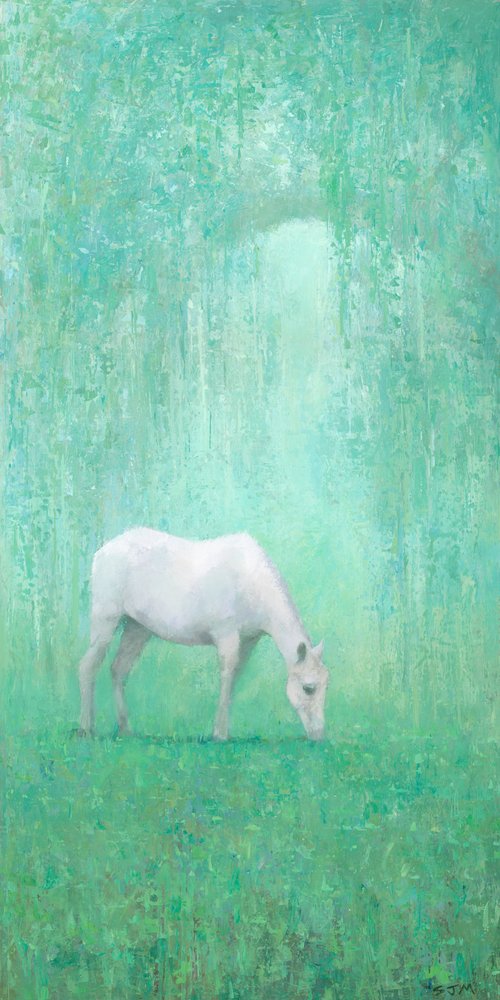 Ätherisches Weißes Pferd von Steve Mitchell