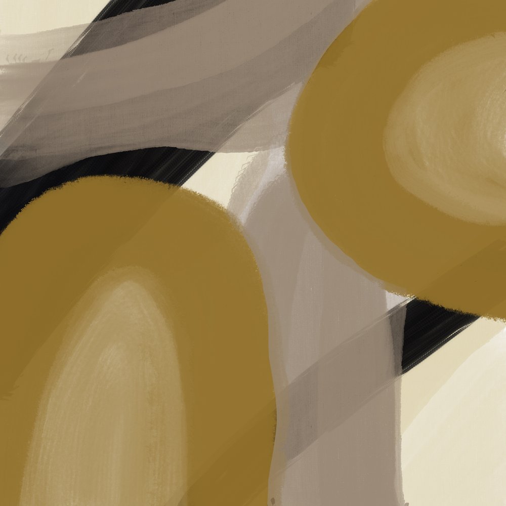Abstrakte goldene Formen von Studio Palette