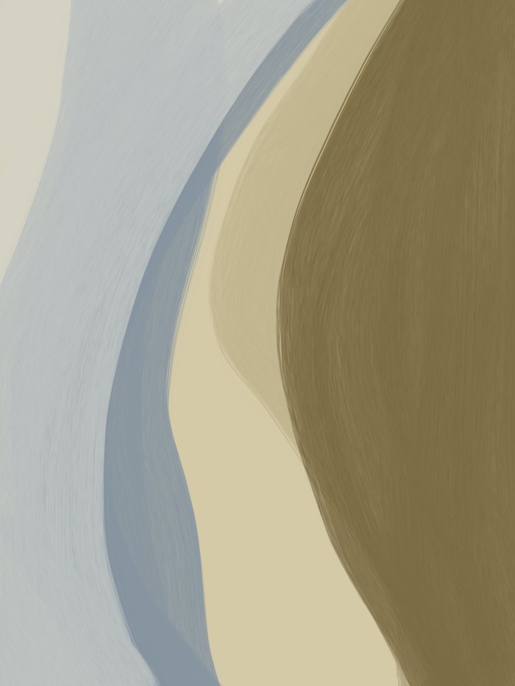 Erdige abstrakte Kurven von Studio Palette