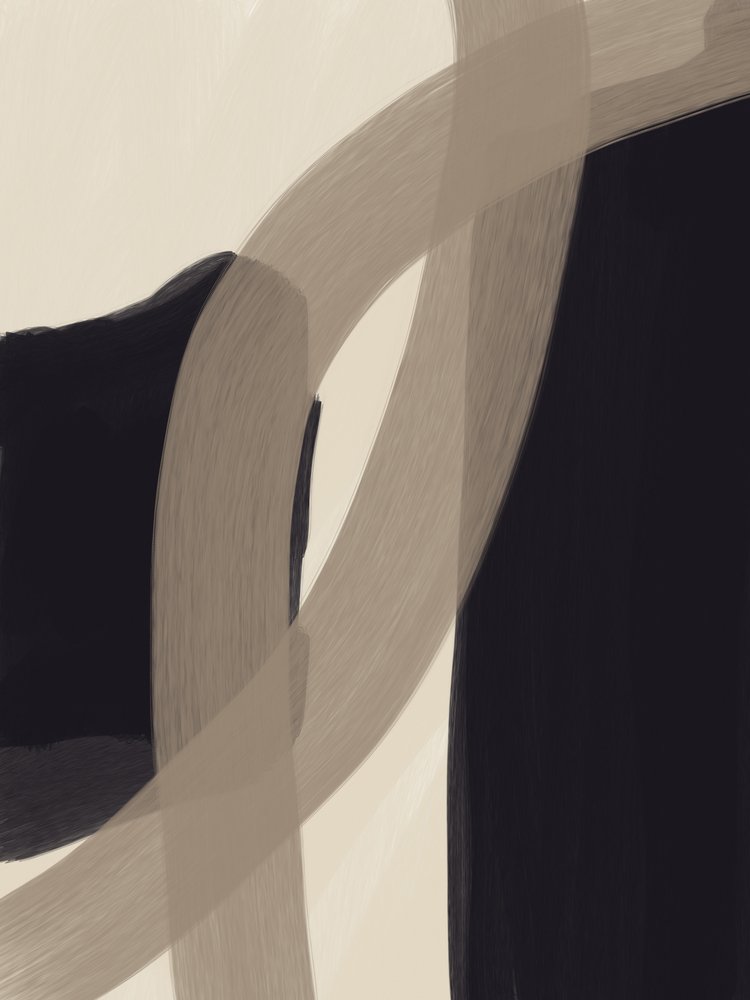 Fließende abstrakte Formen von Studio Palette
