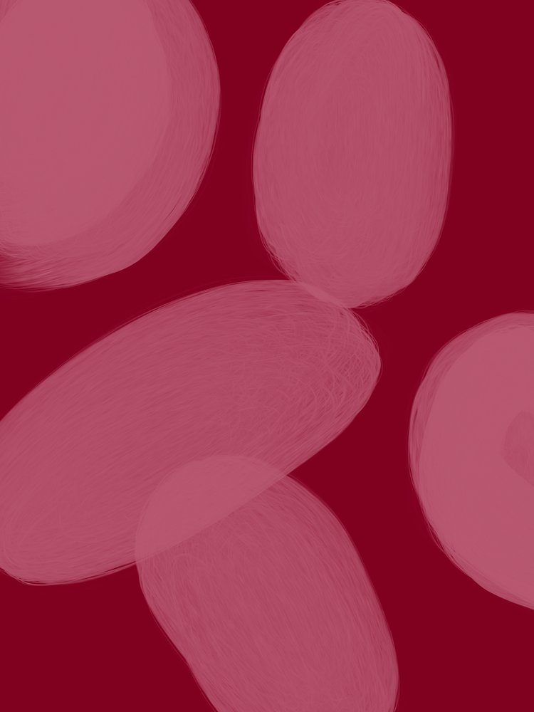 Fließende karmesinrote Formen von Studio Palette