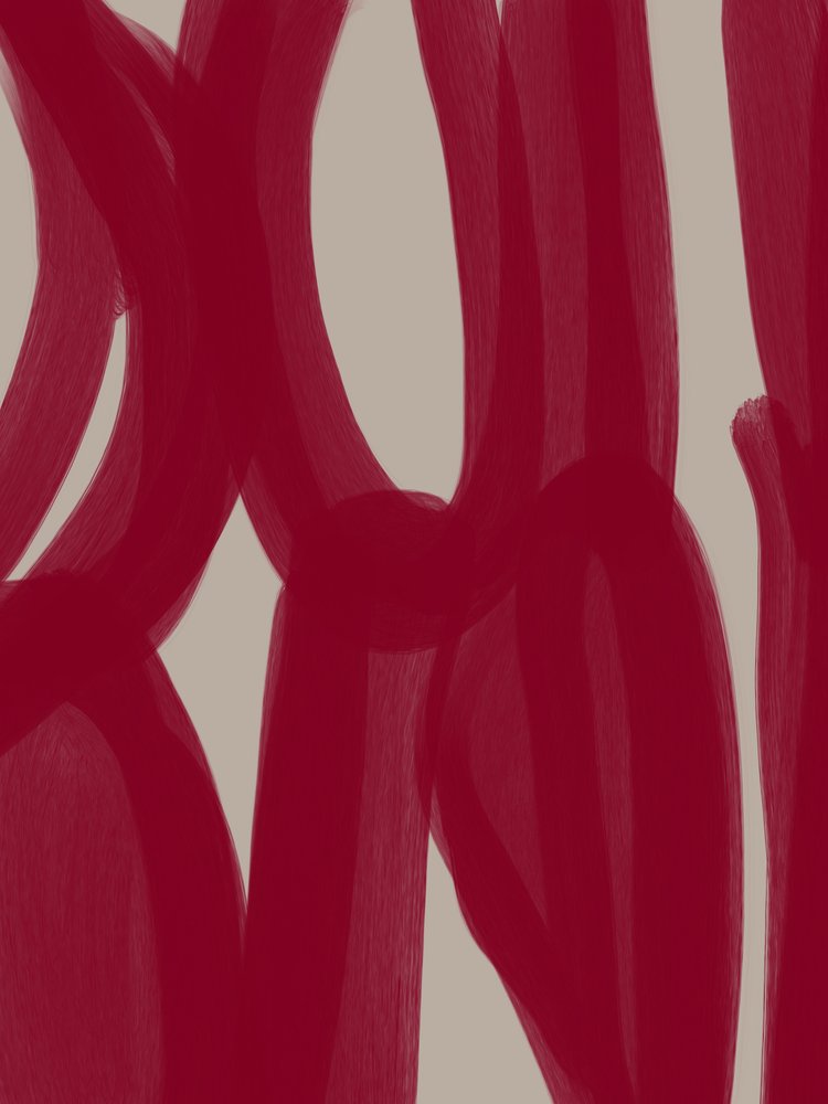 Rote abstrakte Linien von Studio Palette