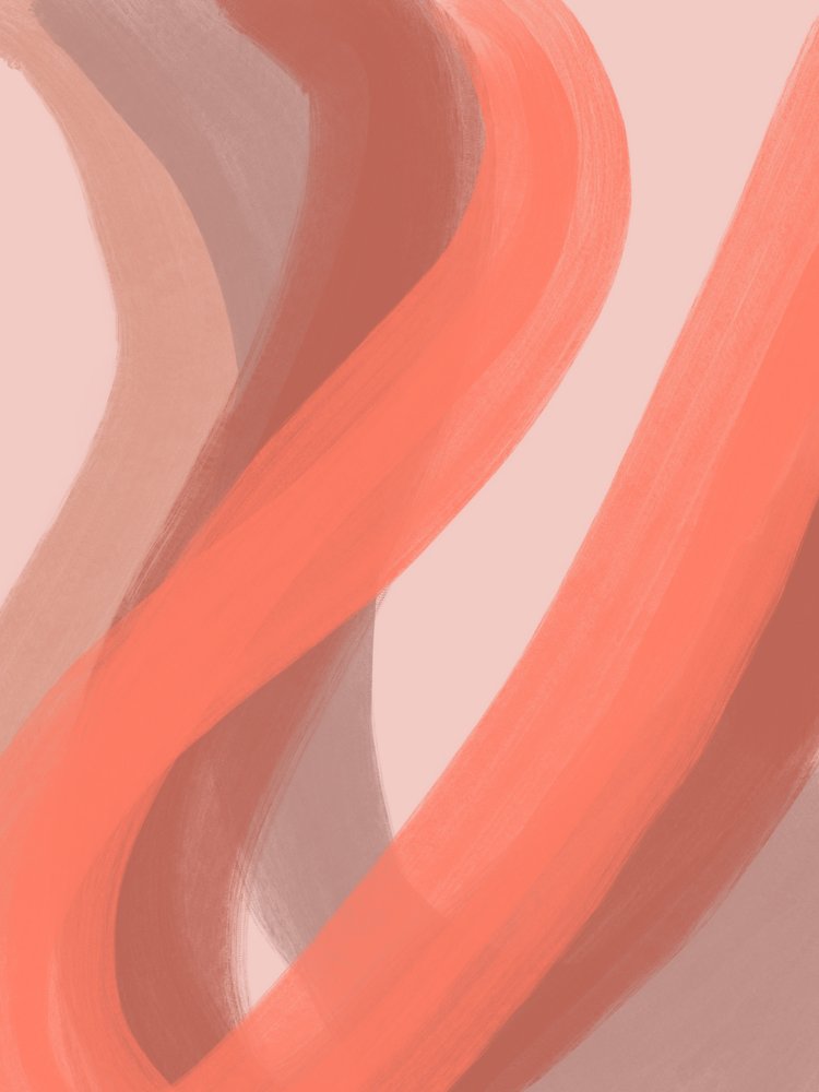 Warmer abstrakter Fluss von Studio Palette