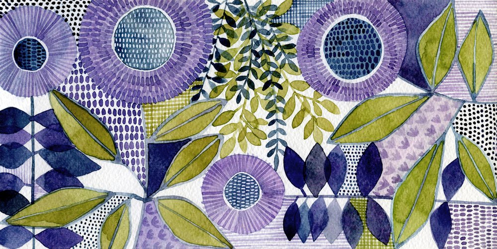 Lebendige Blumenmuster von Susan Black