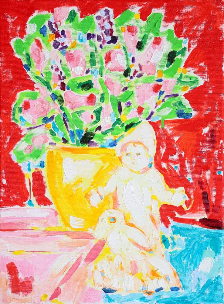 Lebendige Blumen und Puppe von Tamara Jare