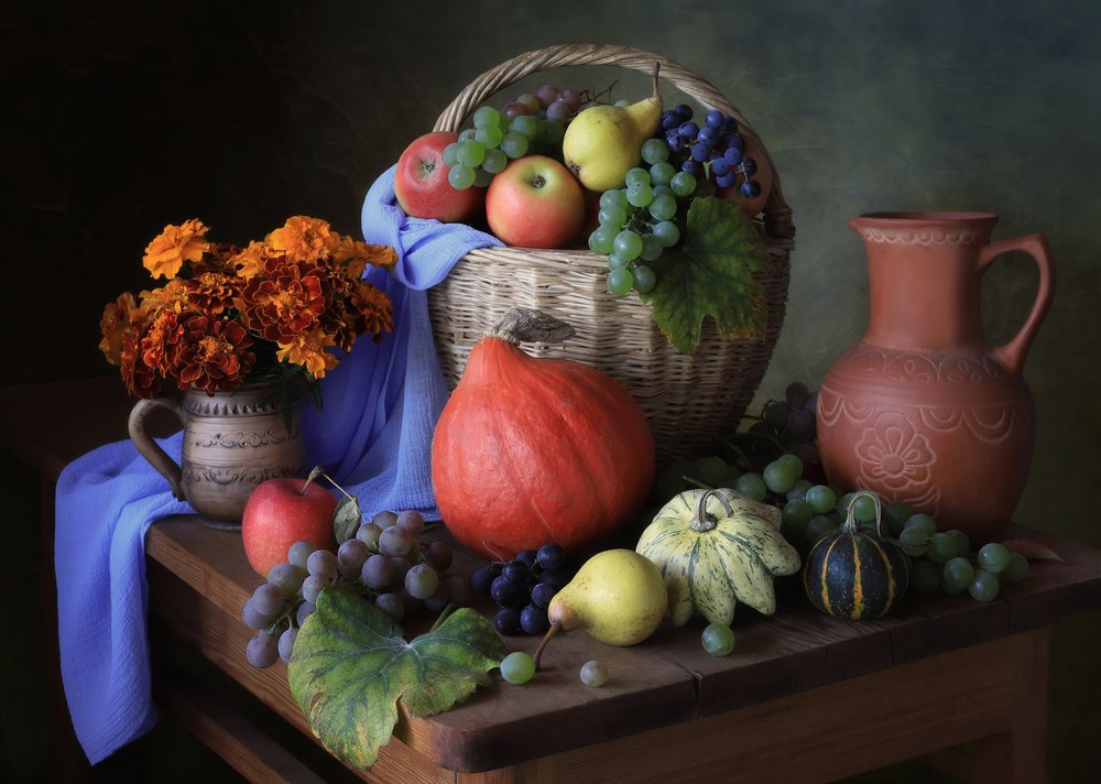Rustikaler Erntetisch von Tatyana Skorokhod
