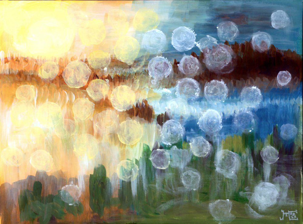 Träumerische Abstrakte Lichtlandschaft von Tim Hoinkis