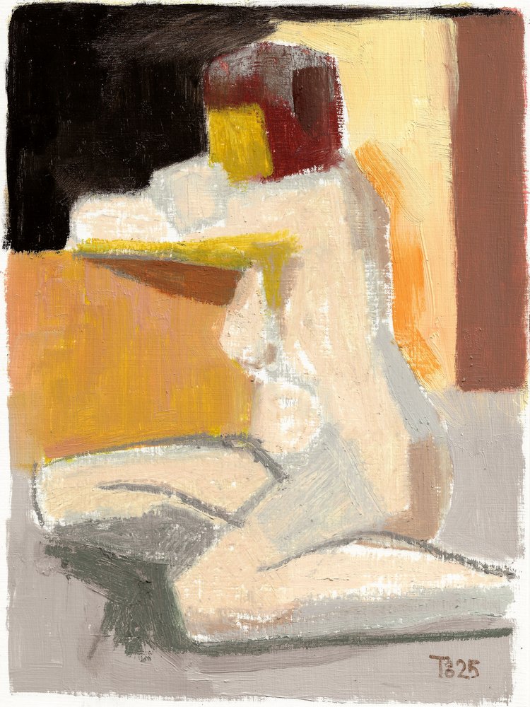 Abstrakter Sitzender Akt von Tore Bahnson