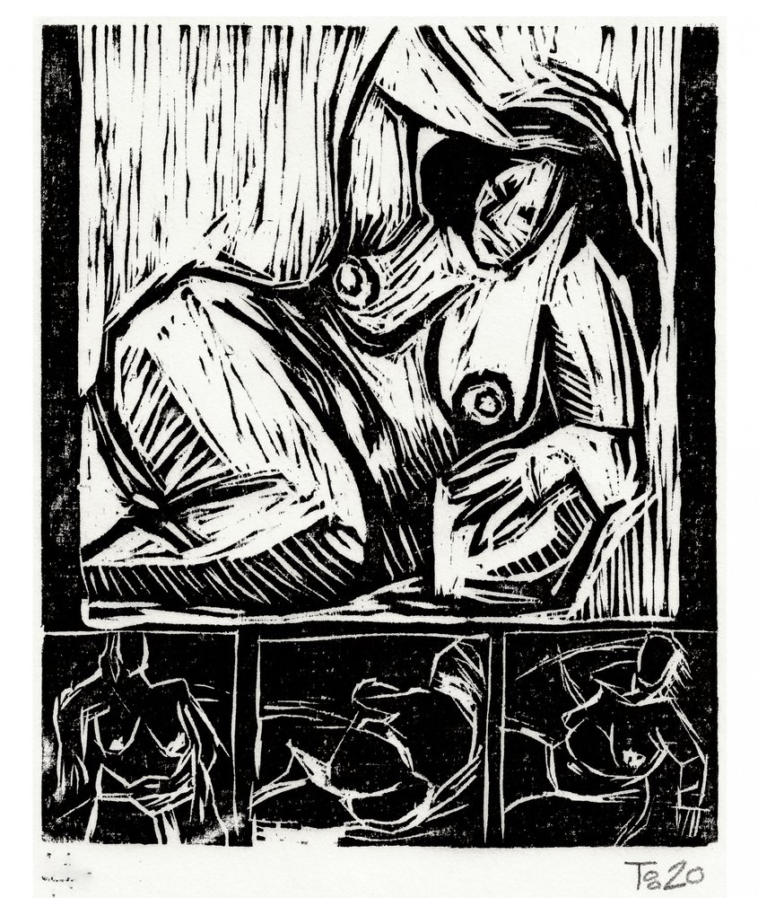 Kühne expressionistische Figuren von Tore Bahnson
