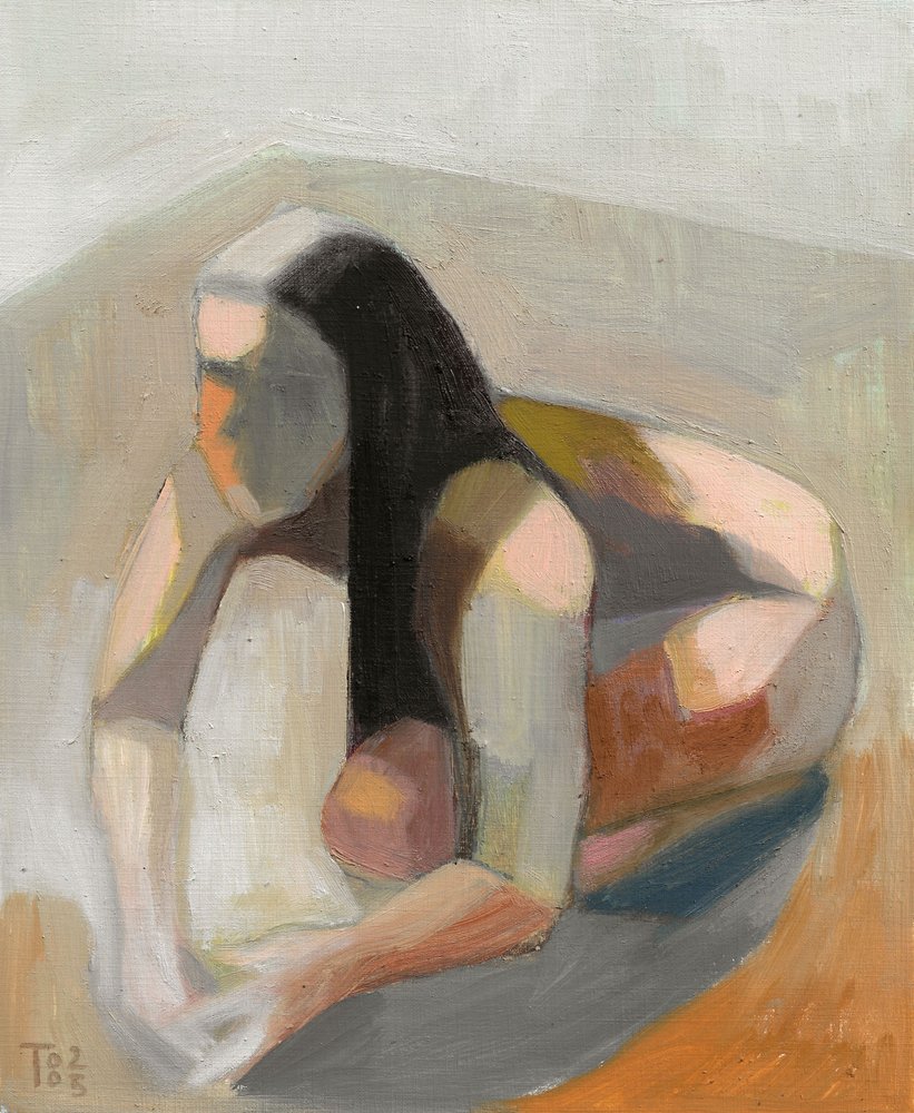 Nachdenkliche Abstrakte Figur von Tore Bahnson