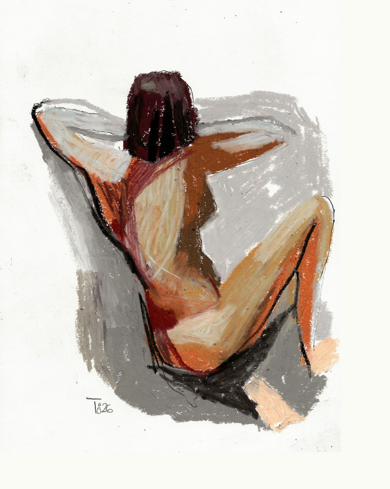 Entspannte Figurenstudie von Tore Bahnson
