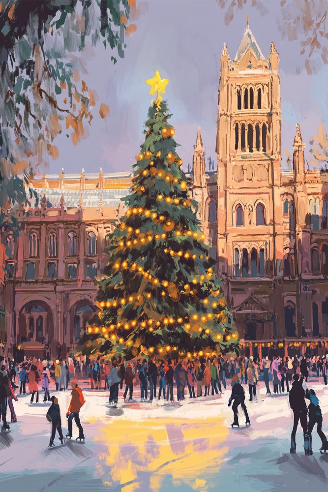 Helle Weihnachtsstadt Nr. 03 von Treechild