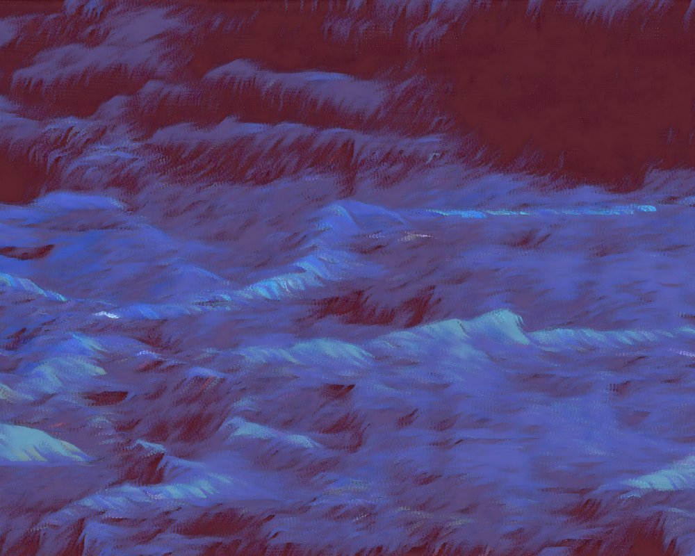 Geheimnisvolle blaue Wellen von Uma Gokhale