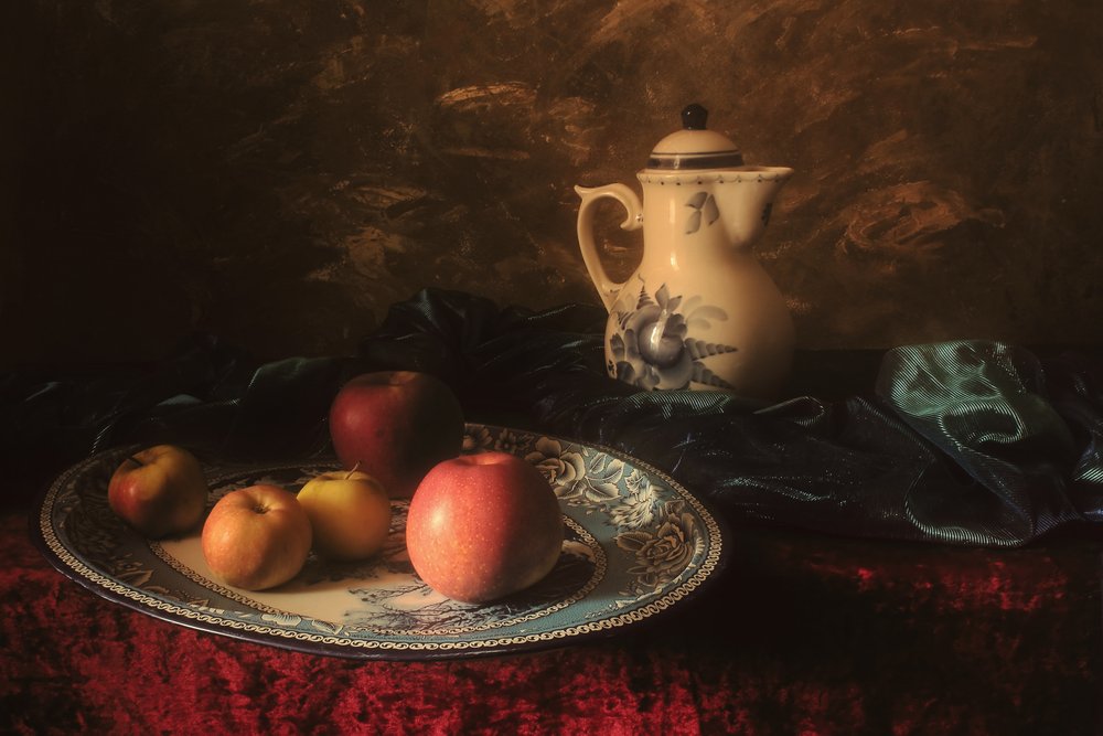 Klassisches Apfel-Stillleben von UstinaGreen