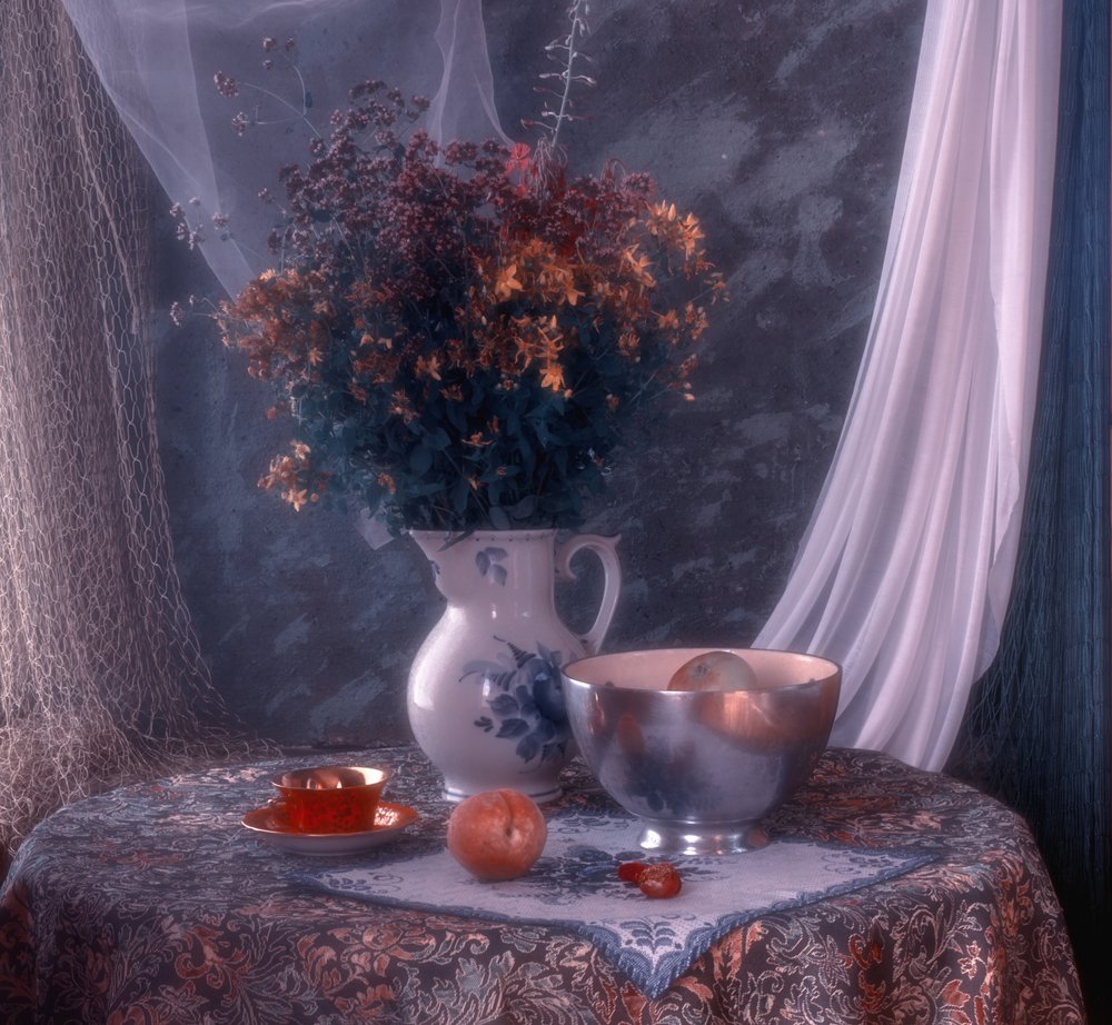 Vintage Blumen Stillleben von UstinaGreen