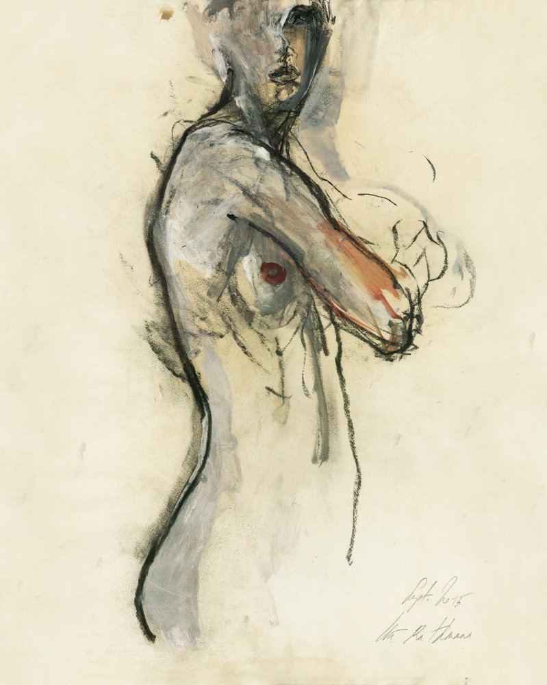 Ausdrucksstarke Nackte Figur von Ute Rathmann