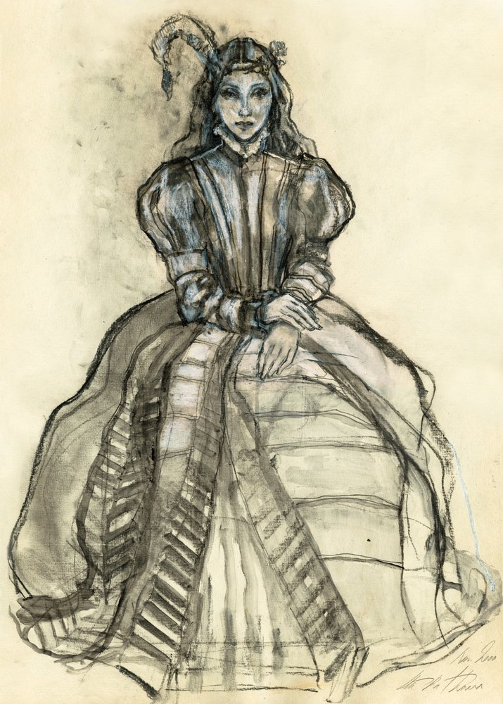 Gotische Fantasie Frau von Ute Rathmann