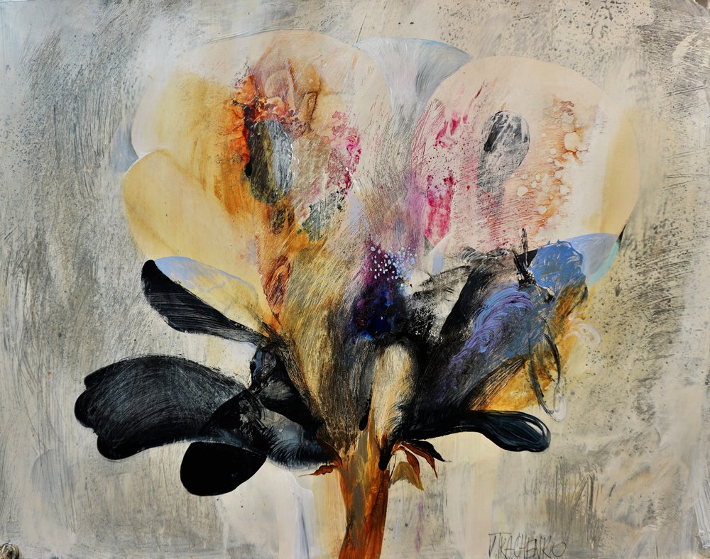 Abstrakte Blumenblüte von Victor Tkachenko