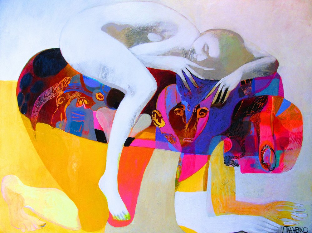 Nachdenkliche abstrakte Figuren von Victor Tkachenko