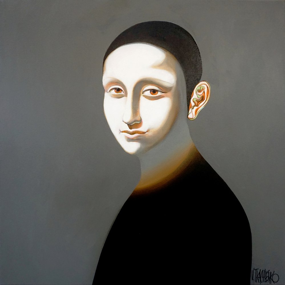 Rätselhaftes modernes Porträt von Victor Tkachenko