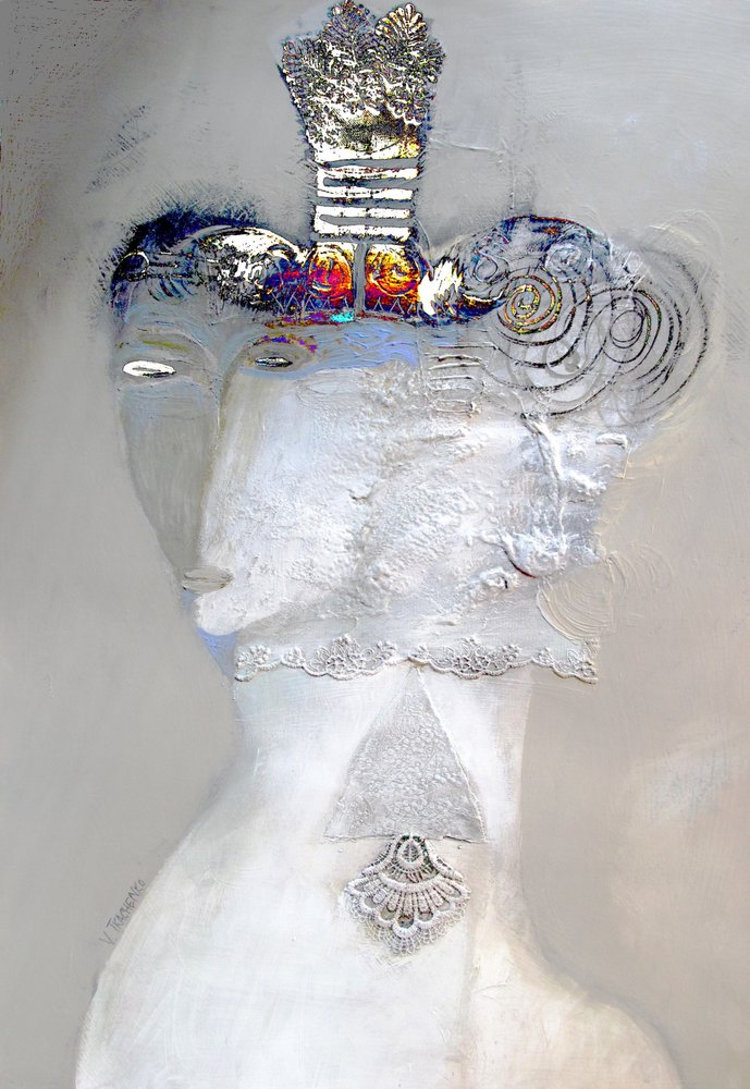 Ätherische weiße Königin von Victor Tkachenko
