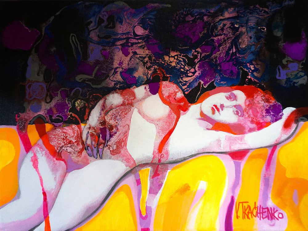 Sinnliche liegende Form von Victor Tkachenko