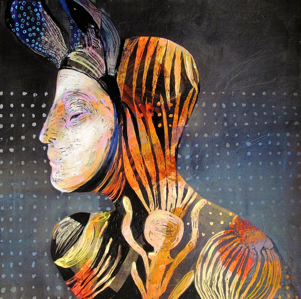 Gelassenes gestreiftes Profil von Victor Tkachenko