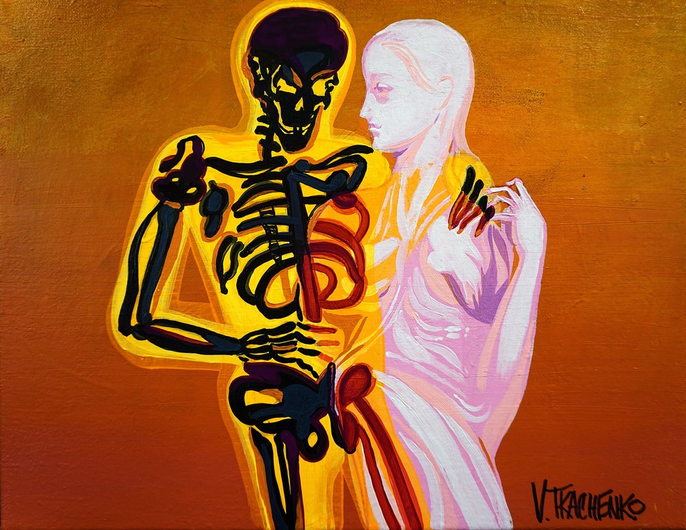 Umarmung des Skeletts von Victor Tkachenko