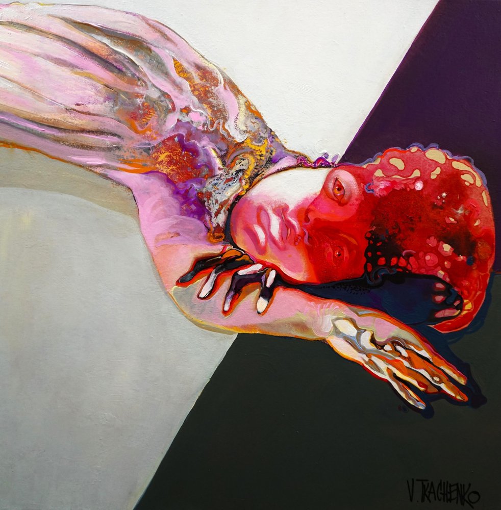 Lebendige abstrakte Figur von Victor Tkachenko