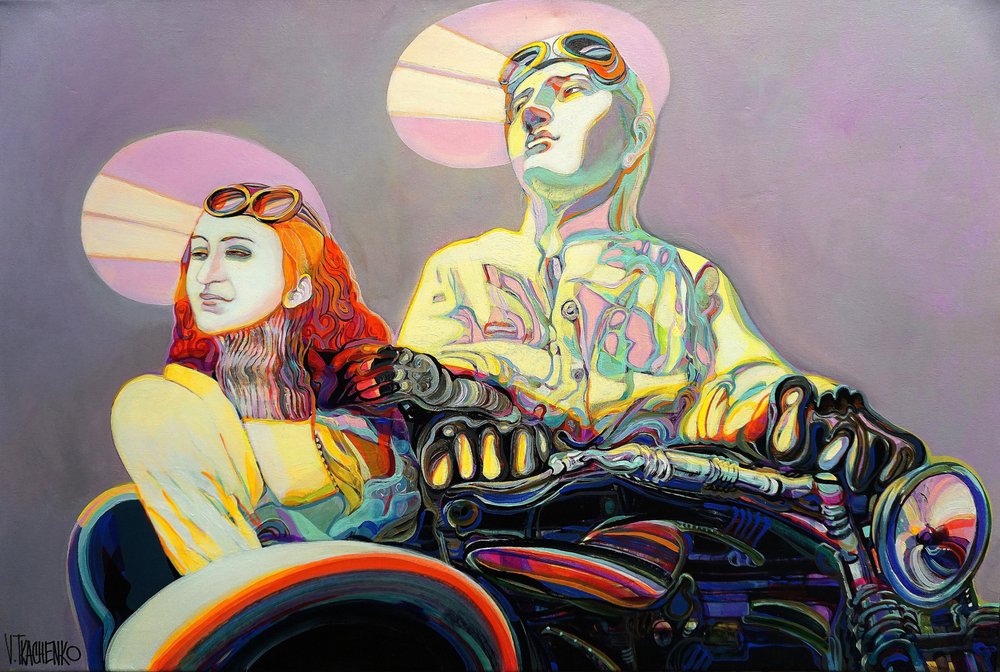 Lebendige Motorradreise von Victor Tkachenko