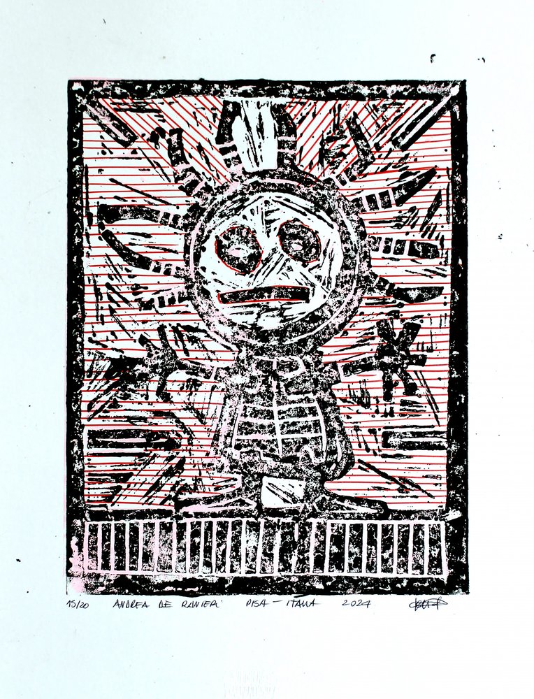 Primitives Sonnenmaske von andrea de ranieri