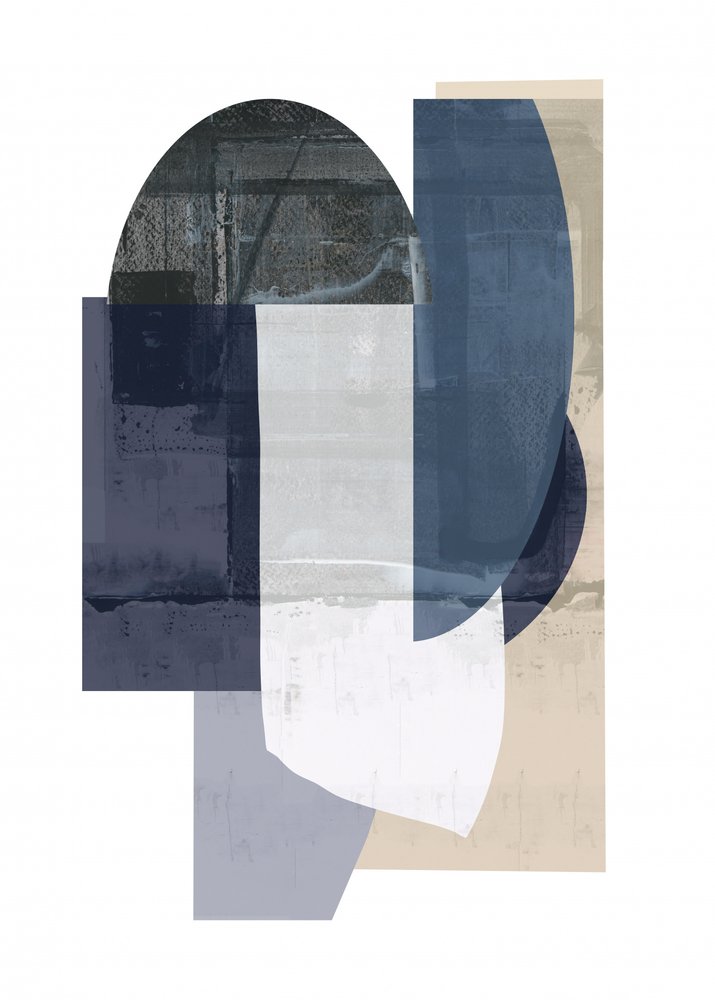 Abstrakte Blaue Geometrie von cartissi