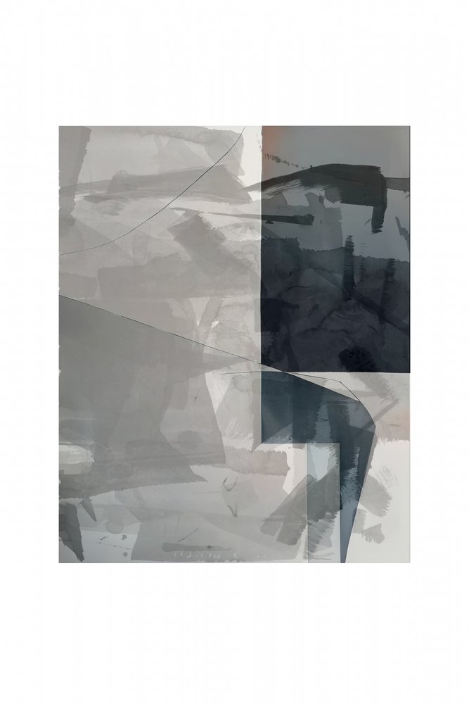 Abstrakt Grau Blau von cartissi