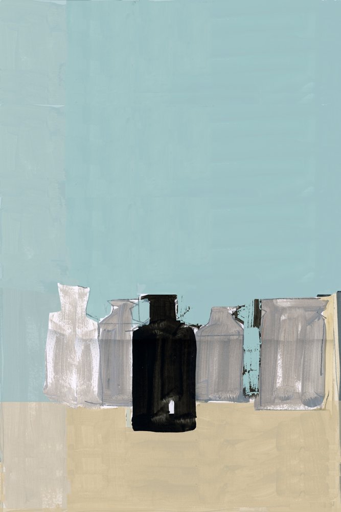 Schwarze Flasche Stillleben von cartissi