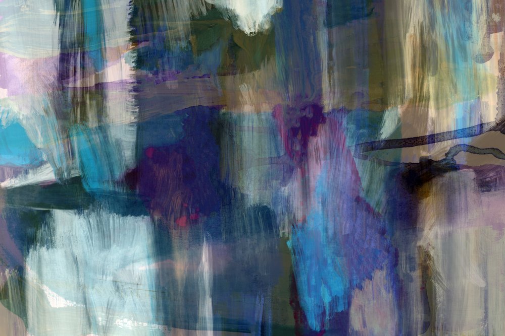Blauer abstrakter Fluss von cartissi