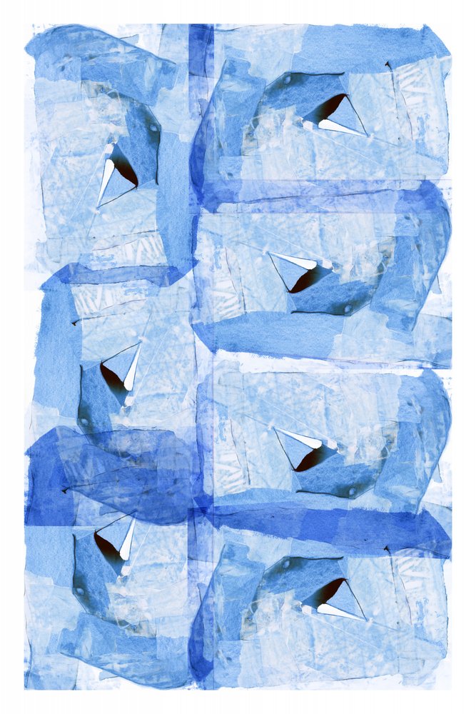 Blaue geometrische Formen von cartissi