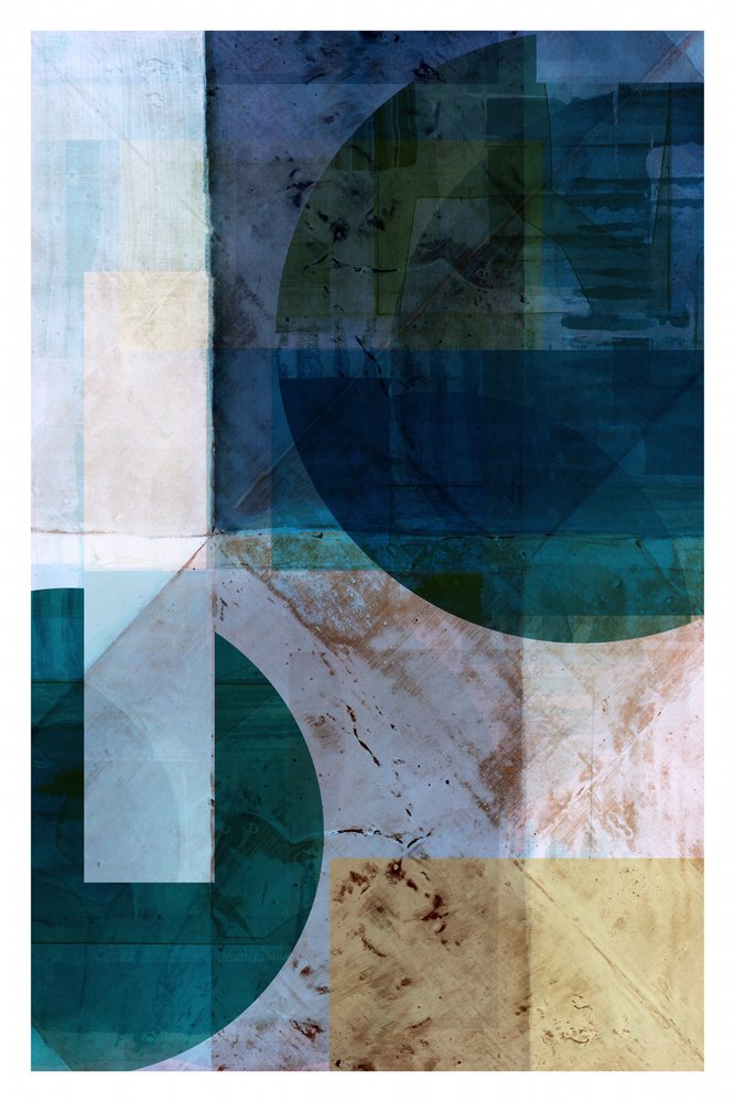 Blaue Geometrische Schichten von cartissi