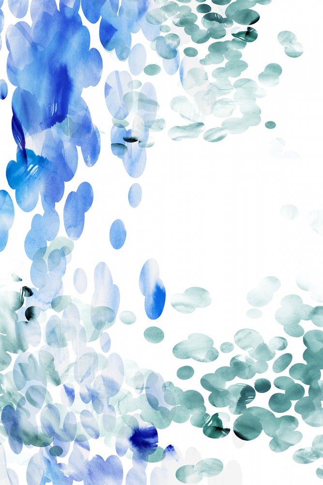 Blaue Aquarelltropfen von cartissi