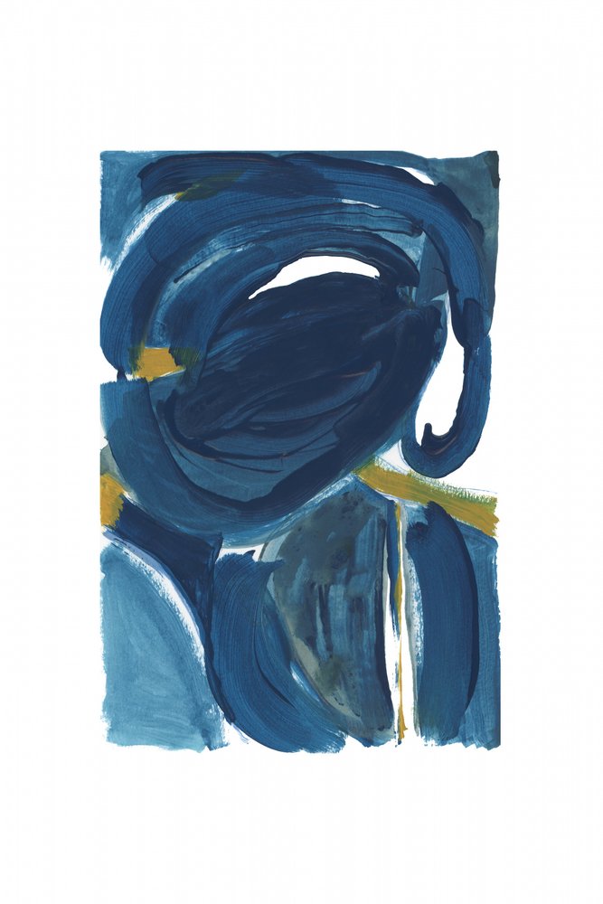Tiefblaue goldene Wirbel von cartissi
