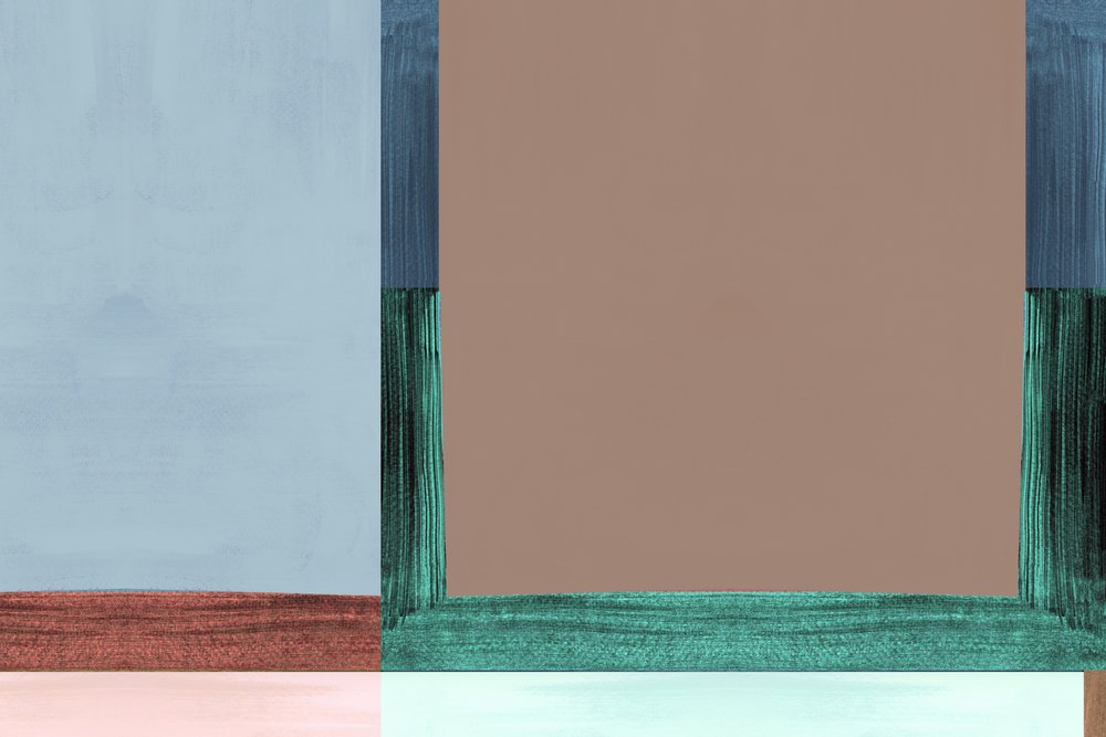 Geometrische Farbblöcke von cartissi