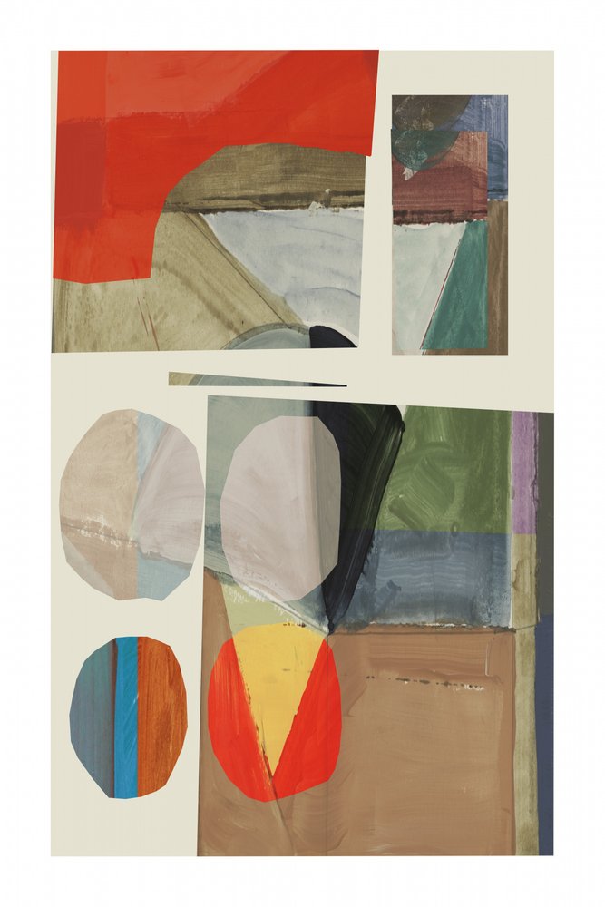 Geometrische Farbcollage von cartissi
